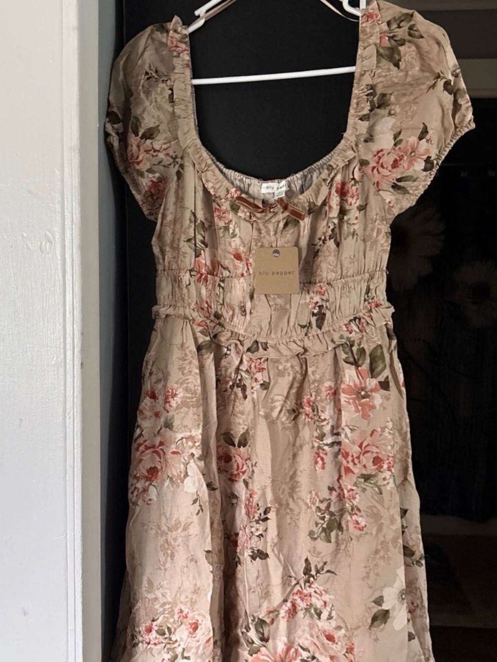 Women’s Floral Puff Sleeve Dress